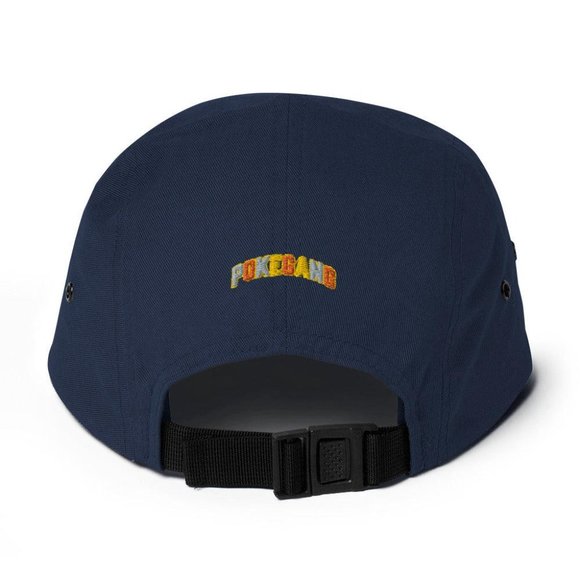 PokeGang Unisex Navy 100% Cotton Adjustable Metal Eyelets Classic Snapper Hat - Picture 2 of 2